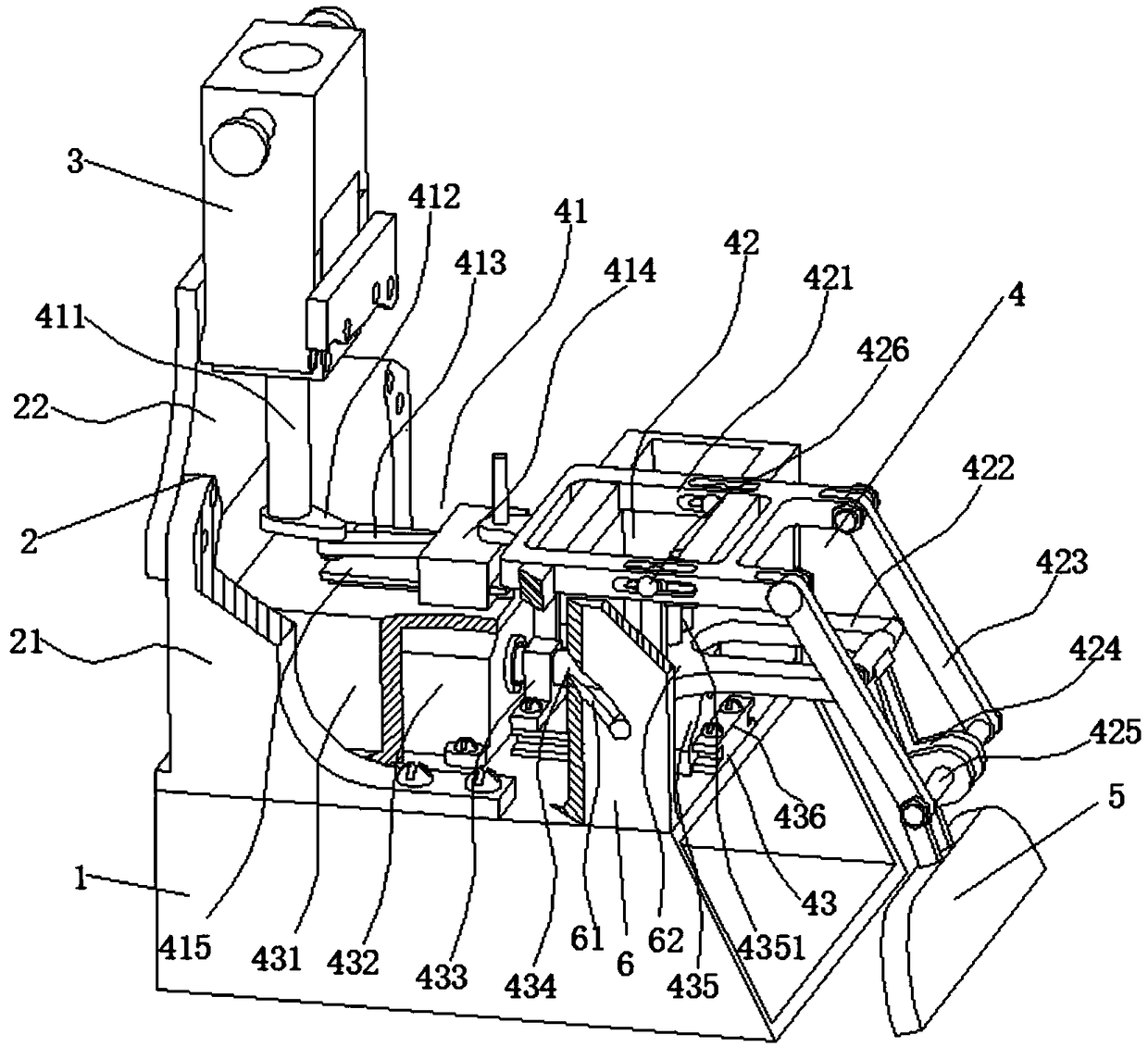 A space link type garbage cleaning device