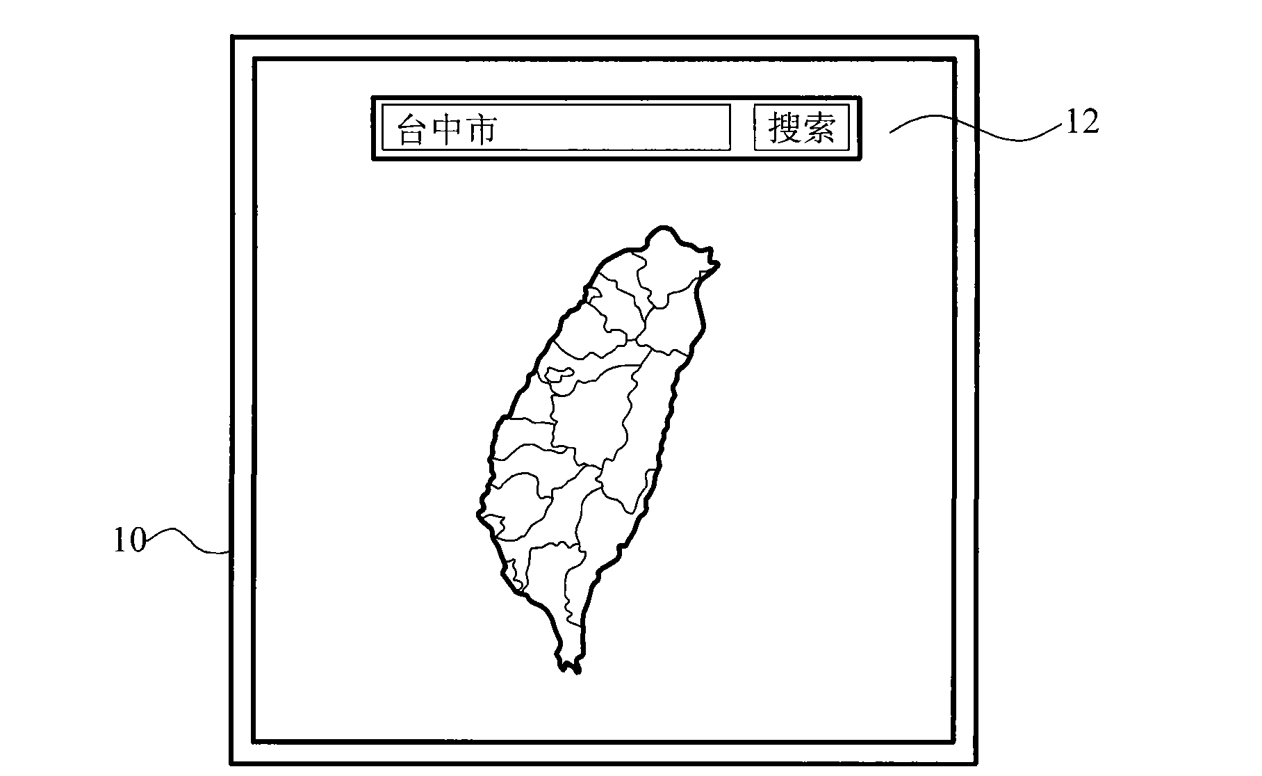 Announcement and message discussing method combining cartographic information system