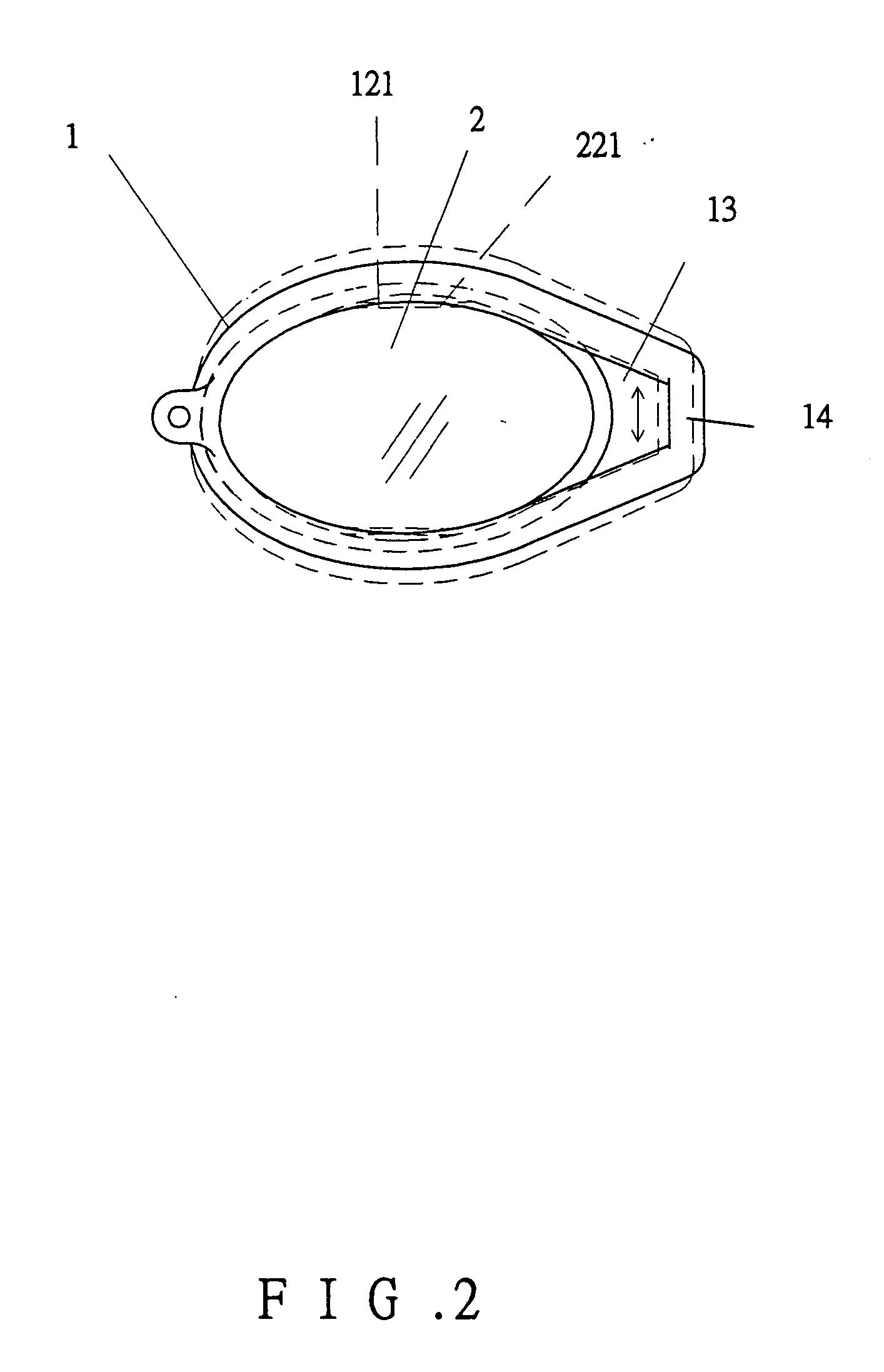 Frame/lens combination for swimming goggles