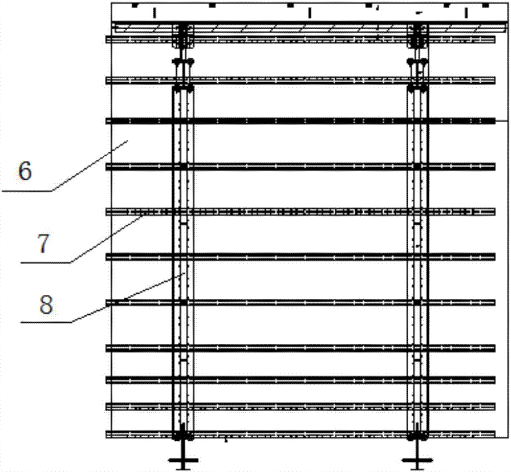 Integrally movable support formwork in underground utility tunnel construction, and construction method thereof