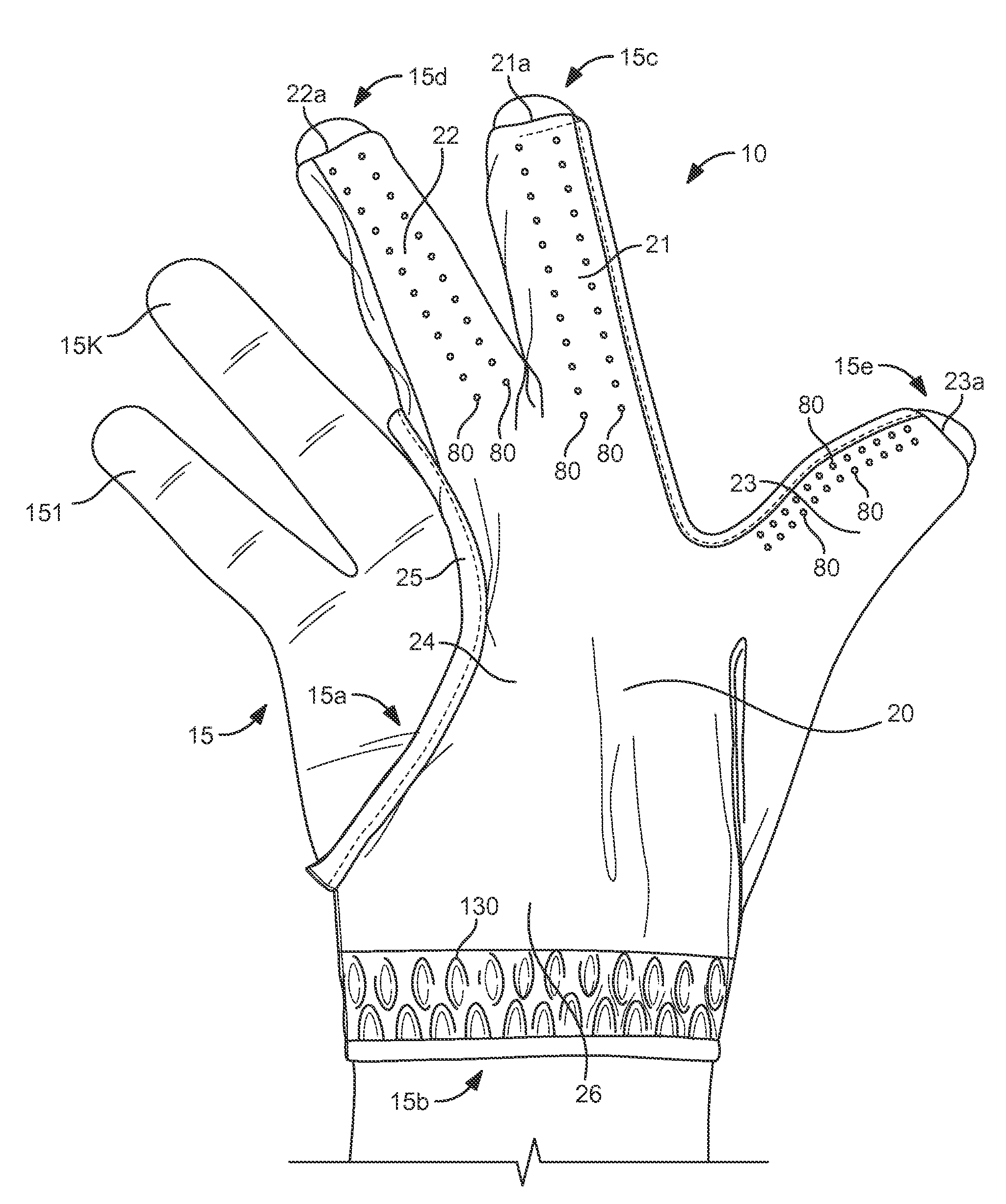 Tri-Finger Multi Sport Glove