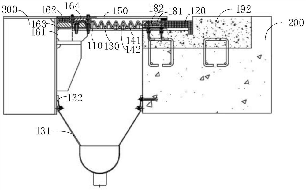 Telescopic device, aqueduct and installation method of telescopic device