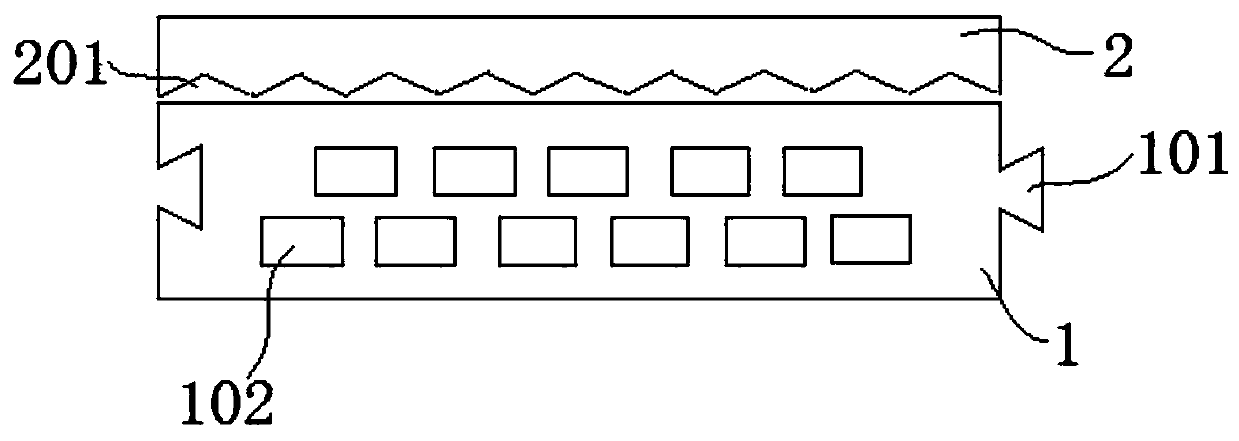 An anti-deformation double-layer composite floor