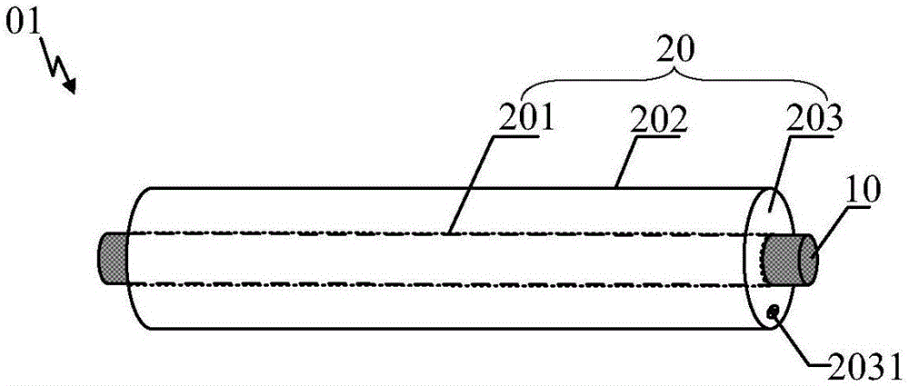 Imprinting roller in nano imprinting device and nano imprinting device