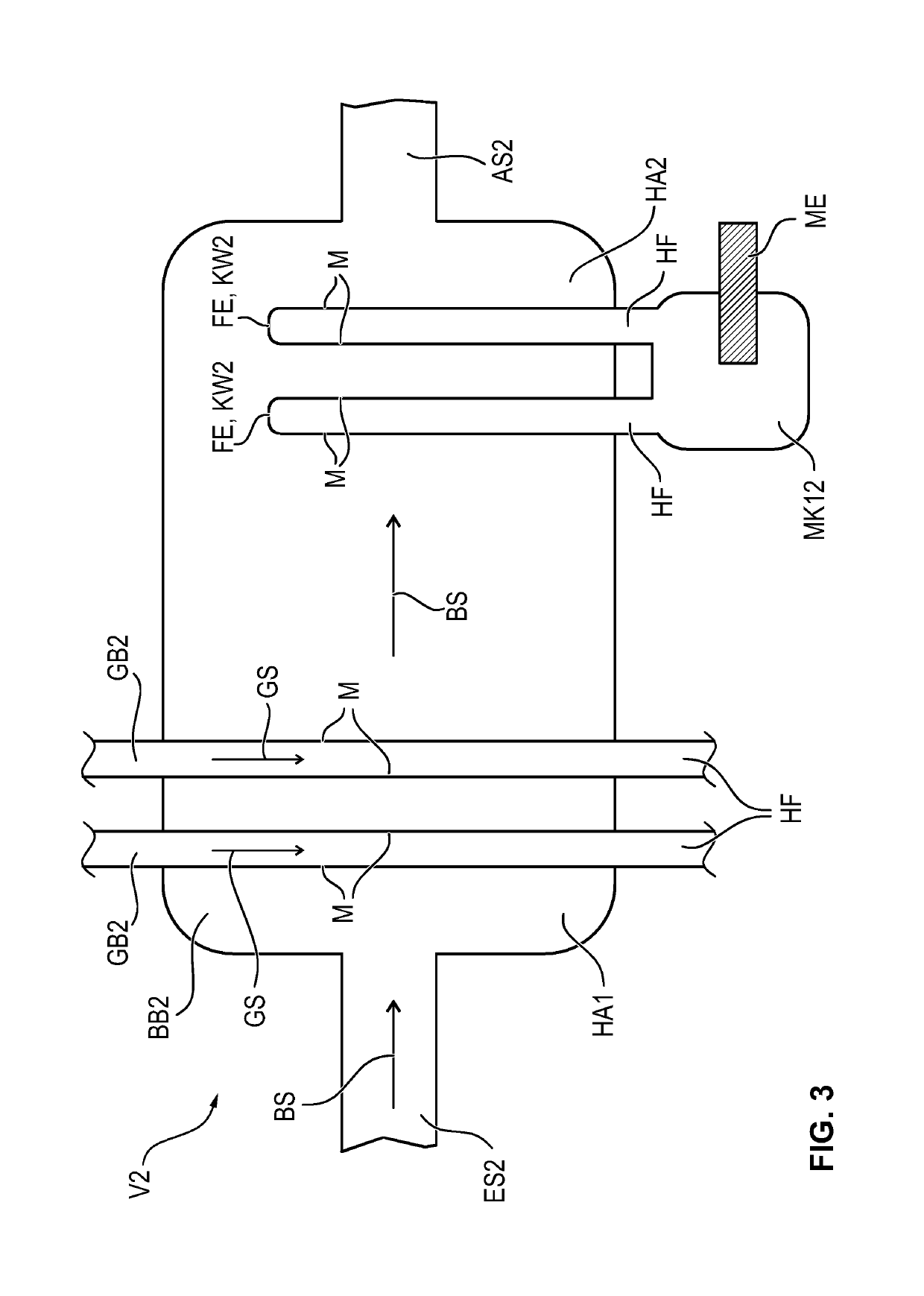 Extracorporeal blood gas exchange device