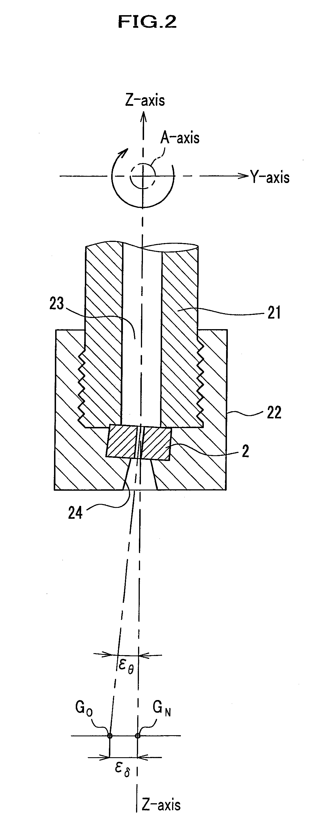 Jetting apparatus and origin correction method therefor