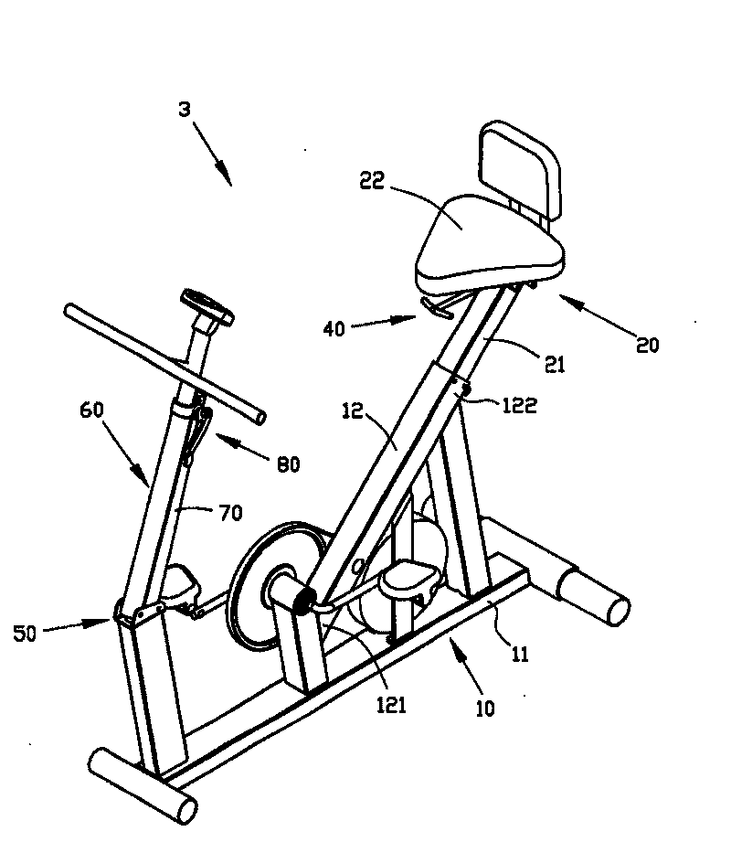 Seat fixed type movement pedal cycle