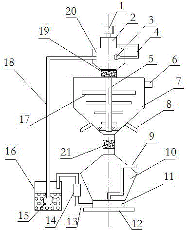 Injection molding machine spray blowing type raw material adding system