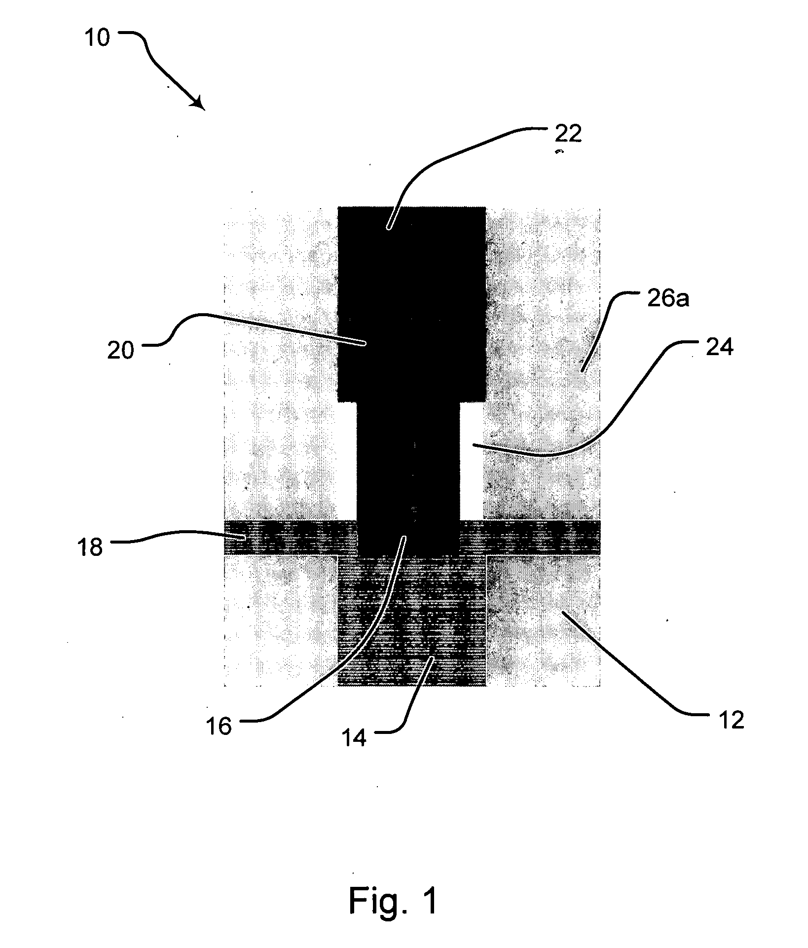 Vacuum jacketed electrode for phase change memory element