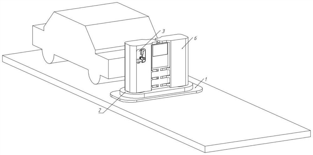 Safety protection device based on new energy vehicle charging pile