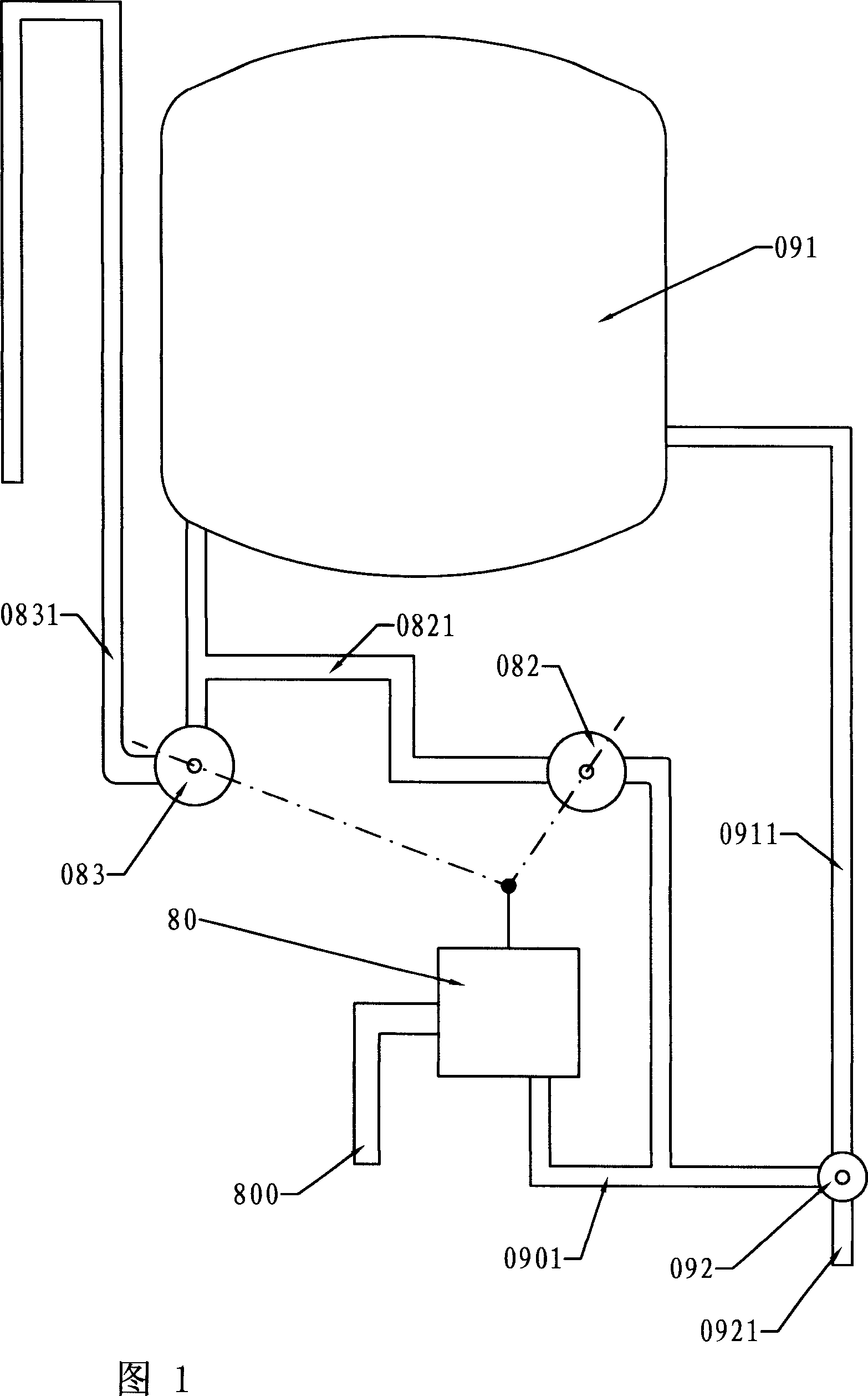Mixing type water-storage heater