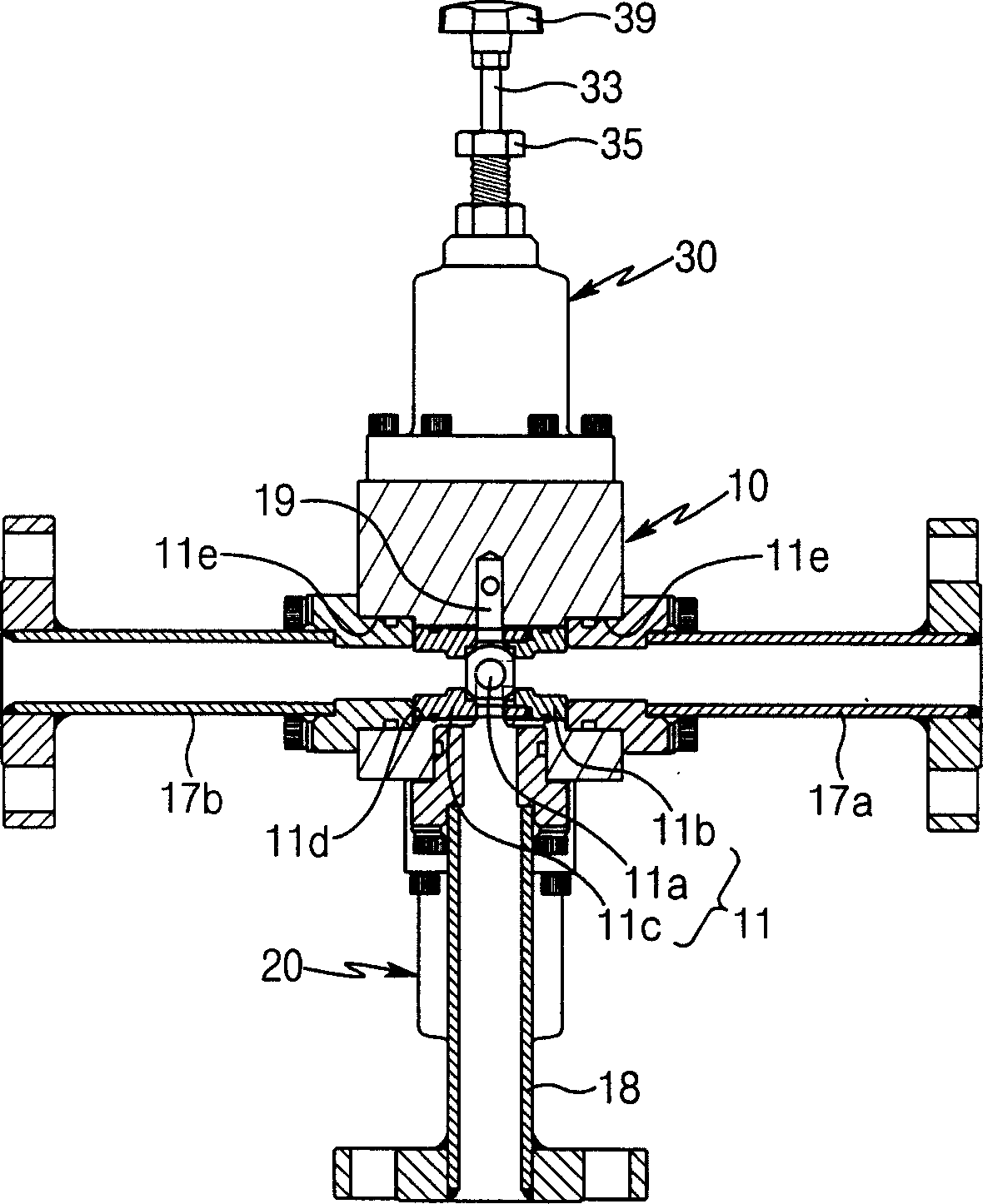 Automatic directional valve device