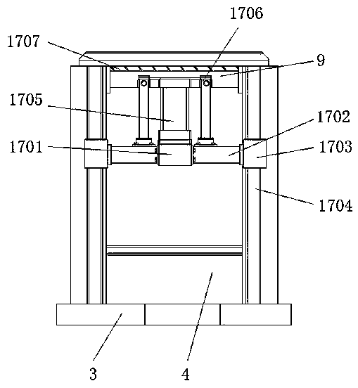 Environmental-protection garbage collection truck with extrusion structure