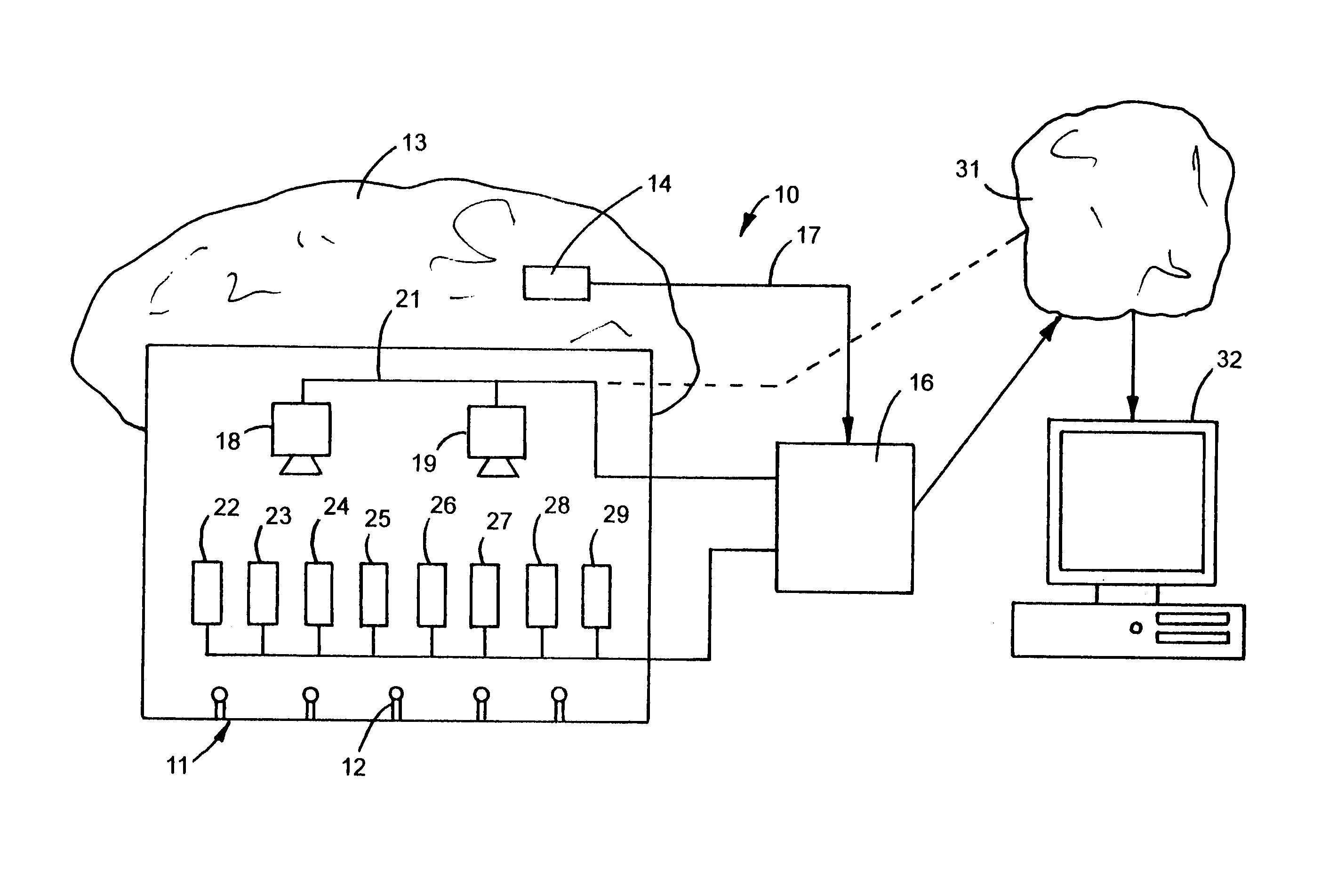 Method and apparatus for monitoring poultry in barns