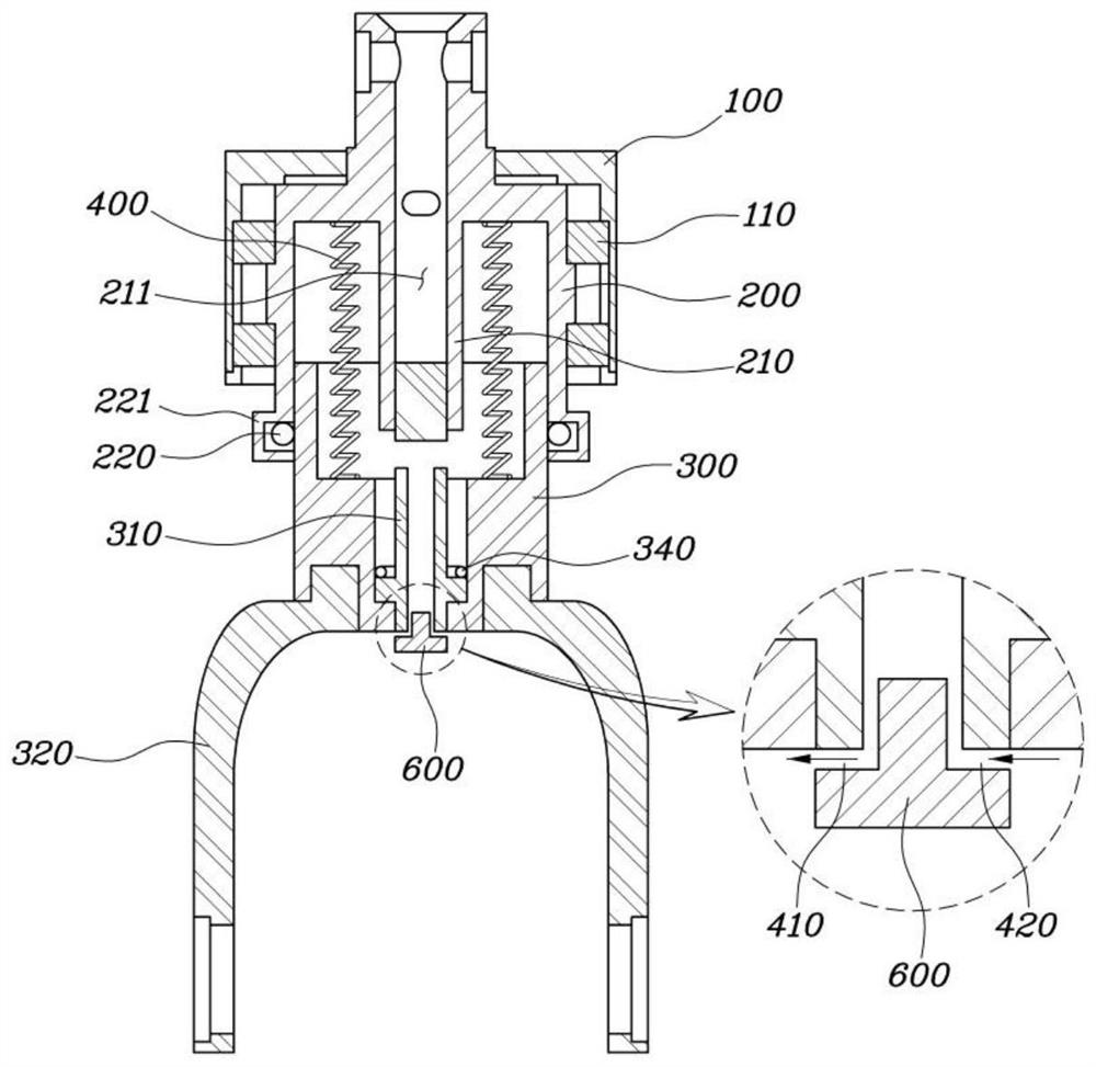 Shock absorber structure and mobility device incuding same