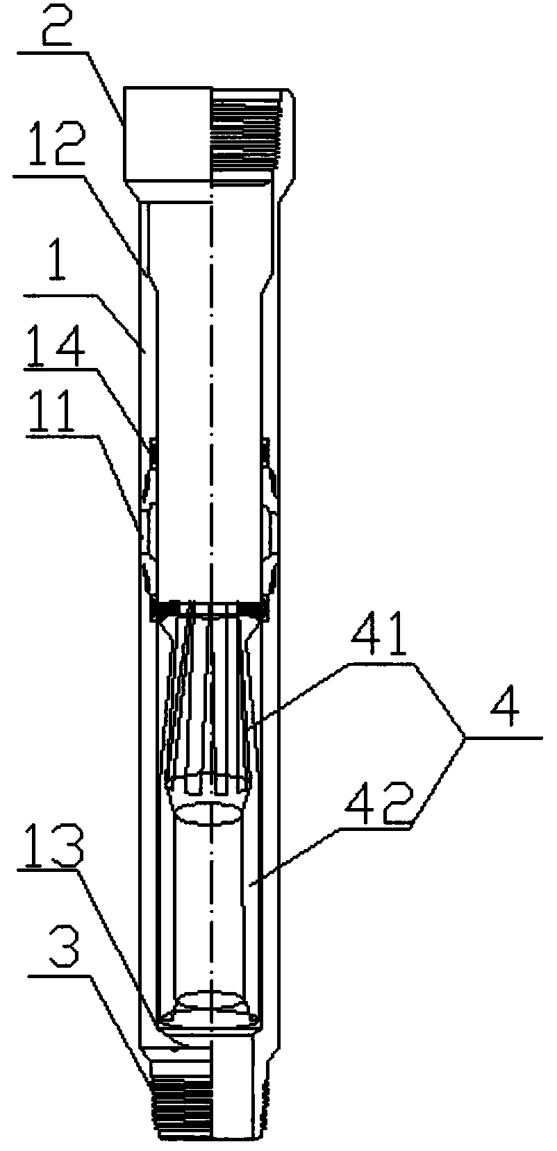 A well cementing and fracturing device