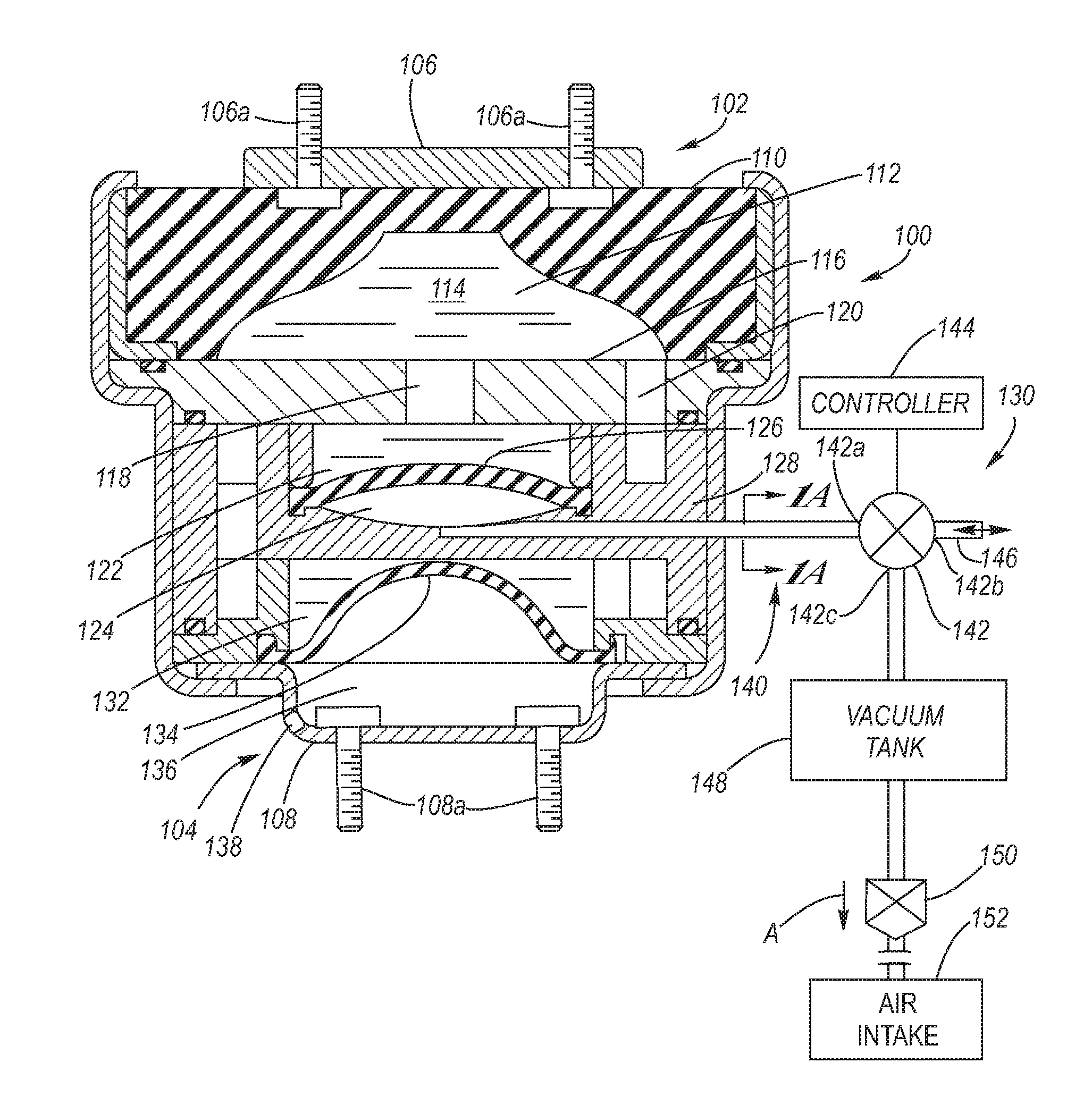 Hydraulic mount having double idle rate dip frequencies of dynamic stiffness