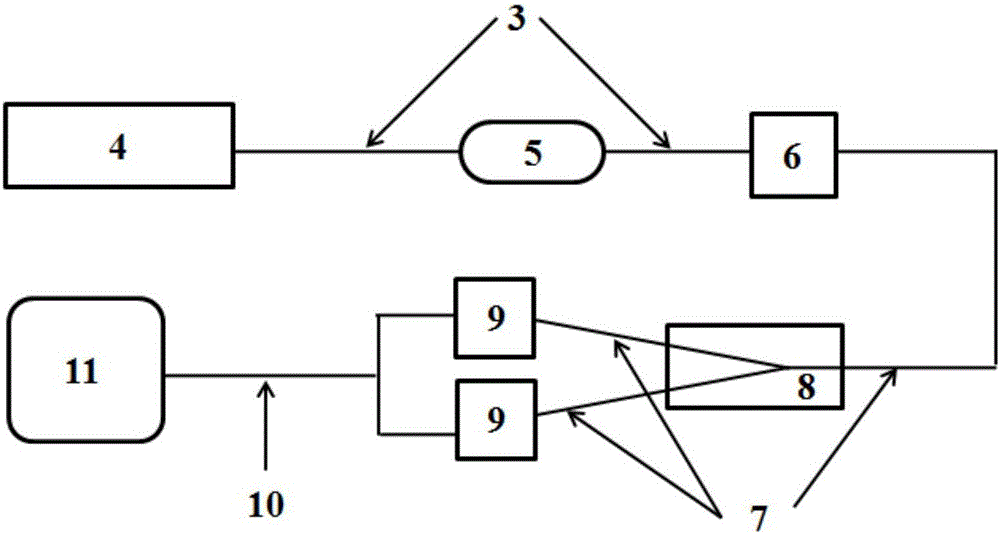 Phase-detection optical fiber SPR (Surface Plasmon Resonance) biochemical sensing system