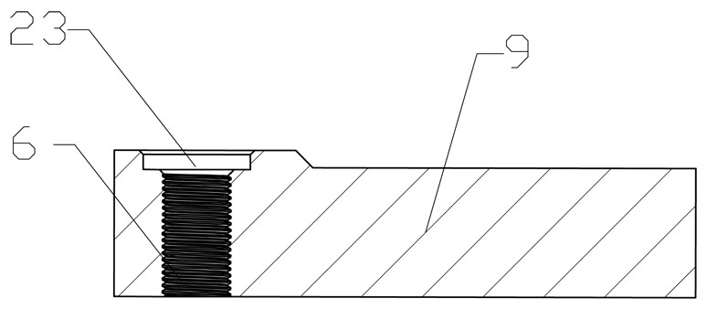 Axle connecting plate and air pressure disc brake of support invisible composite structure of axle connecting plate