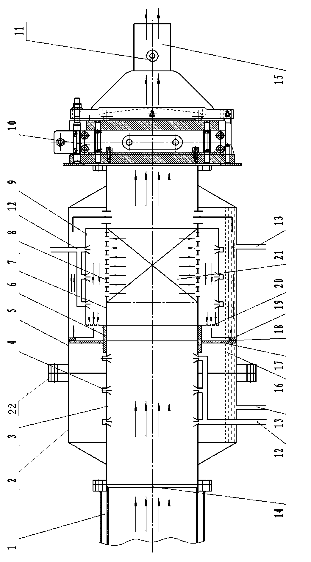 Spraying type tail gas processing device for coal mine anti-explosion vehicle