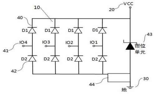 ESD (Electro-Static Discharge) protection circuit of high-frequency signal port and power management system