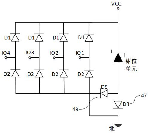 ESD (Electro-Static Discharge) protection circuit of high-frequency signal port and power management system