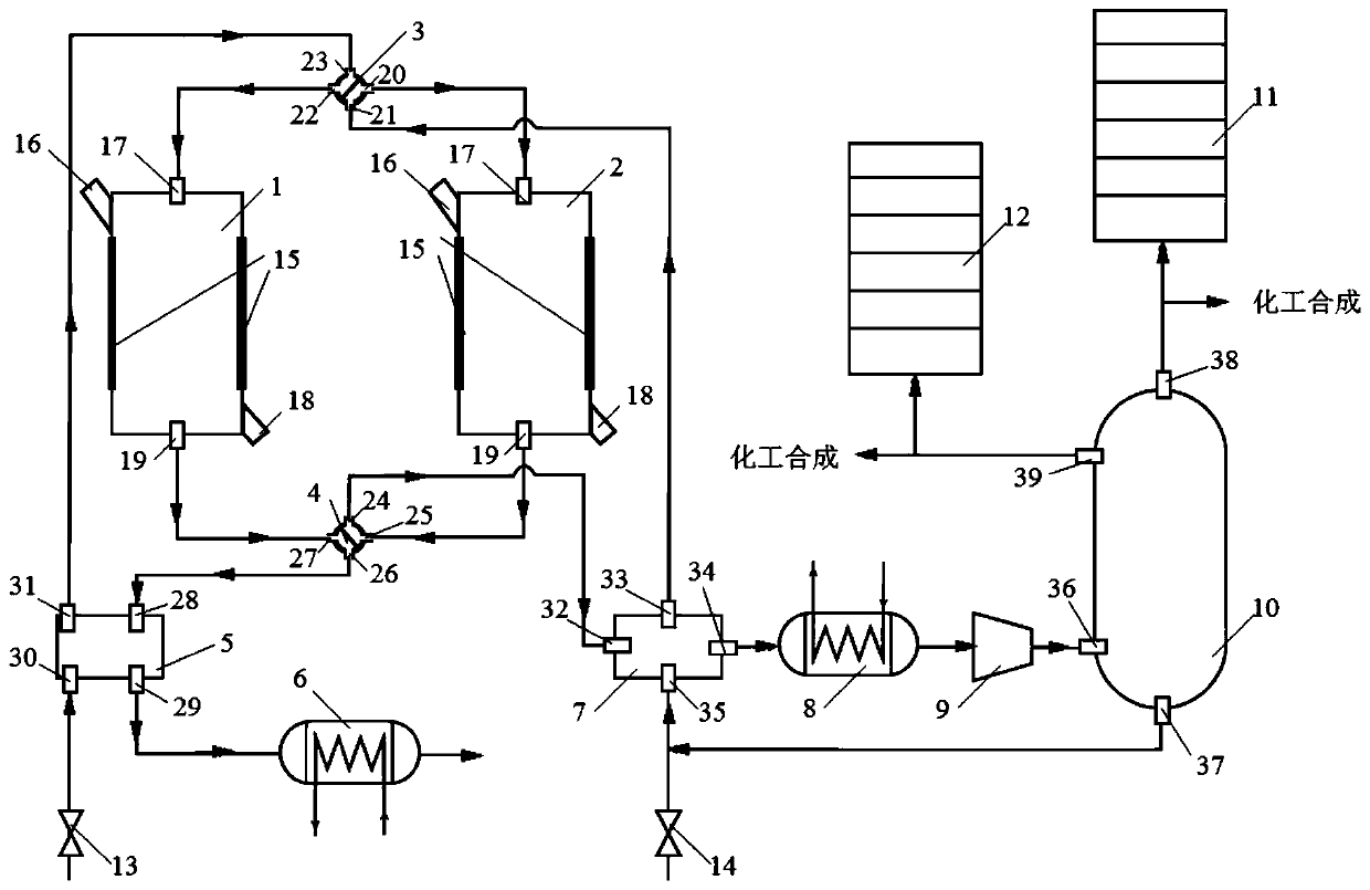 System and method for producing propylene by oxidative dehydrogenation of propane with chemical chain