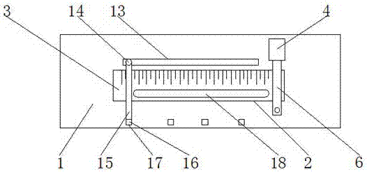 Distance-fixing template special for button attaching machine