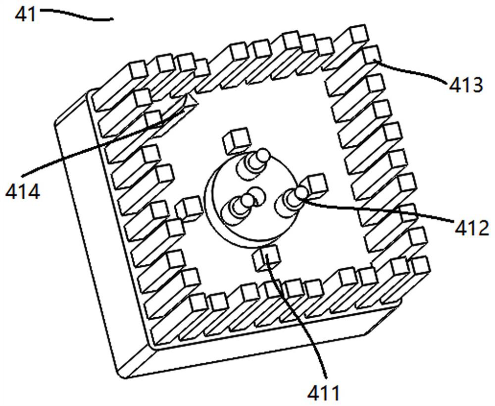 Positioning pattern transfer etching device and etching method thereof