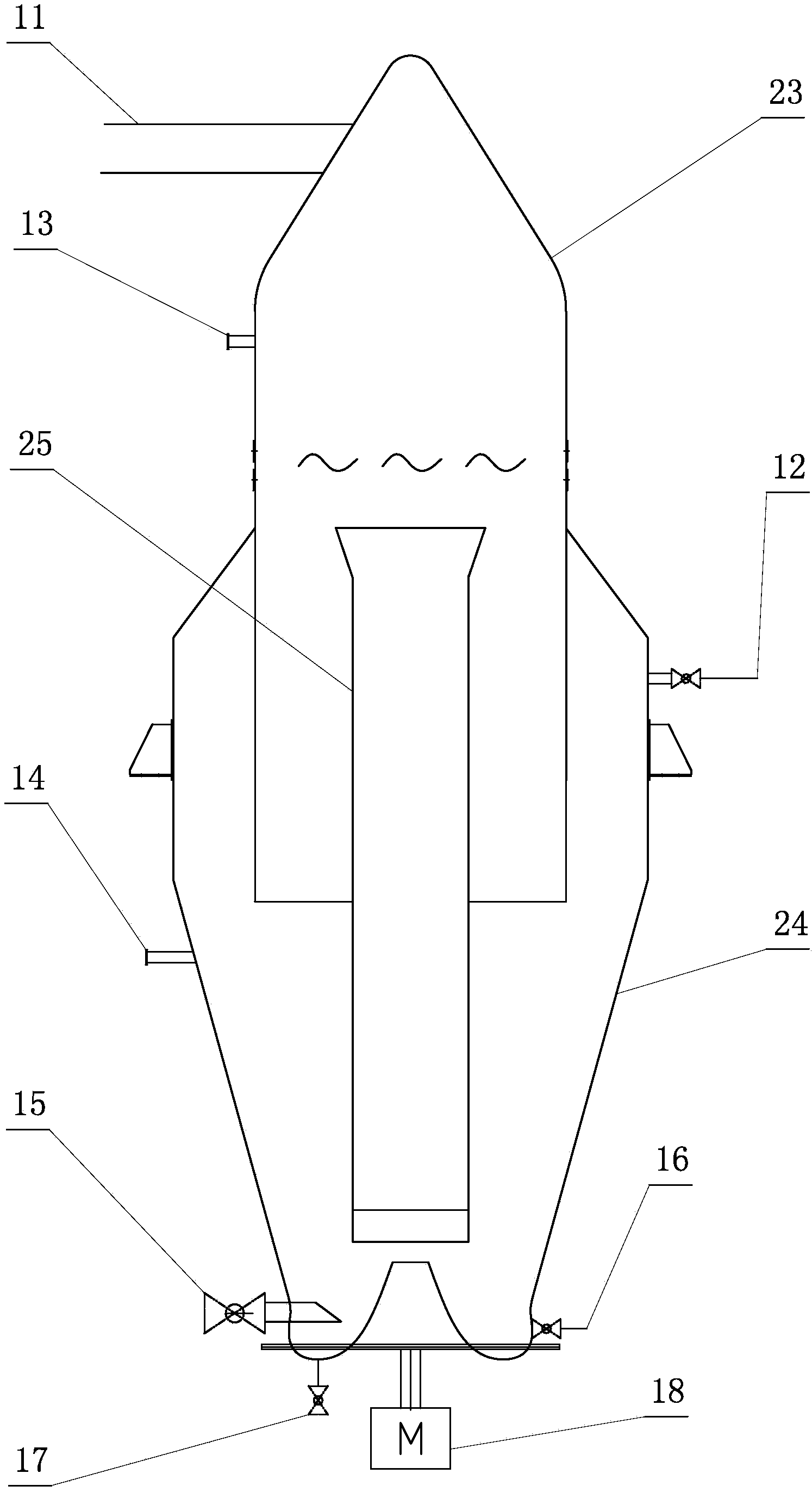 Device and method for treating high-concentration ammonia nitrogen wastewater