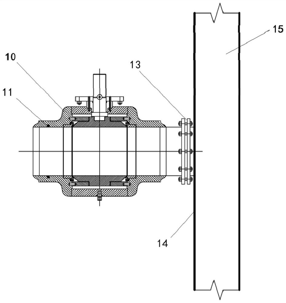 High-pressure gas and liquid flushing device and method for processing shield cutter disc mud cake