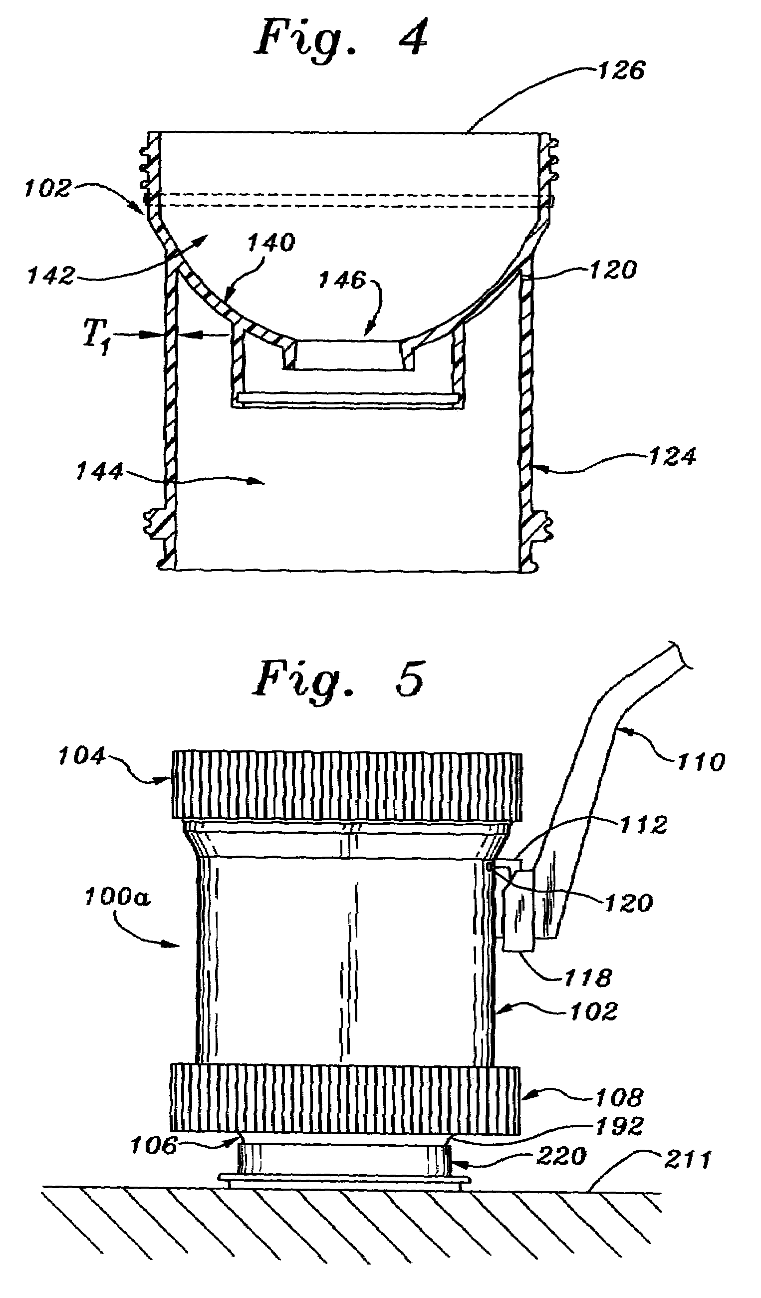 Dual-chamber liquid receiving and containing device