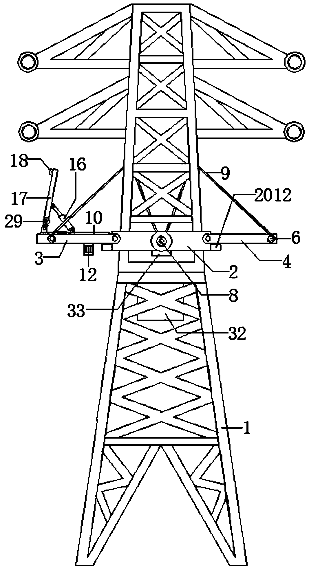 Solar power transmission tower