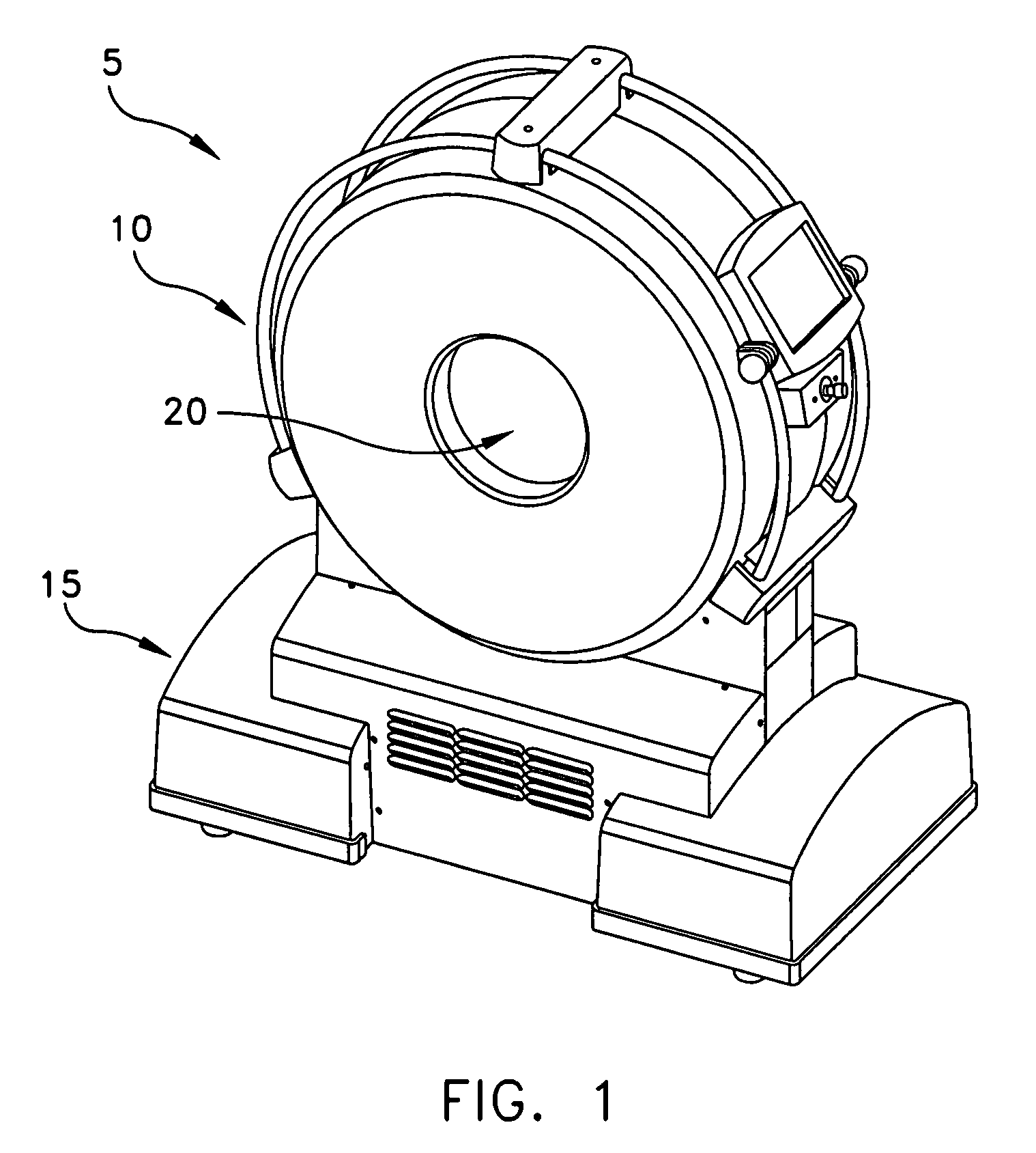 Computerized tomography (CT) imaging system with monoblock X-ray tube assembly