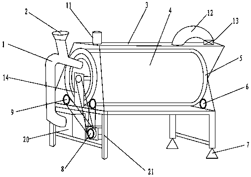 Energy-saving needle-shaped tea stir-frying machine and method for processing needle-shaped tea by using energy-saving needle-shaped tea stir-frying machine