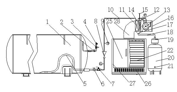 High-pressure refrigerant-driven refrigeration and purification integrated machine and method