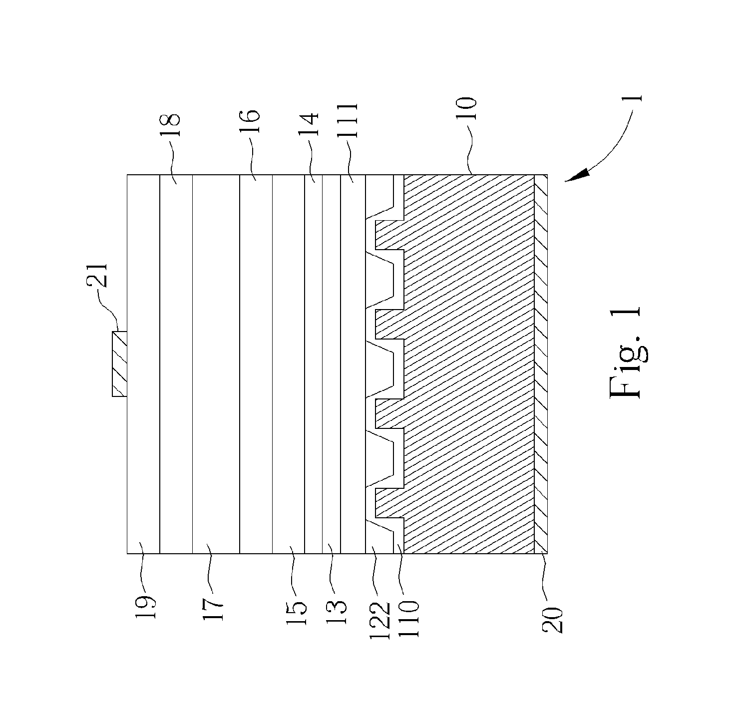 Organic adhesive light-emitting device with a vertical structure
