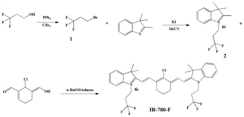 Near-infrared fluorescent small-molecule probe as well as synthesis method and application thereof