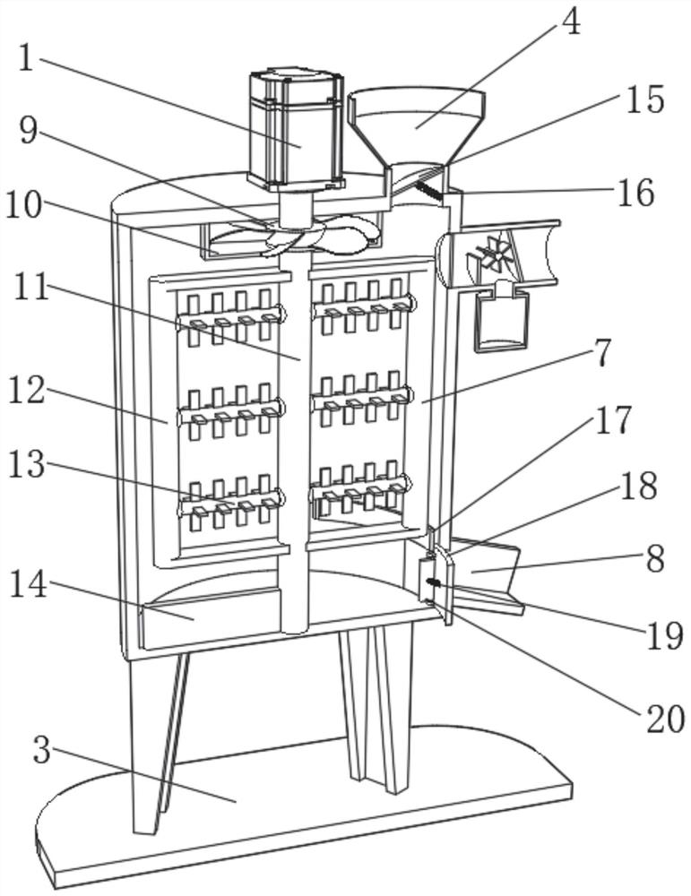 Biodegradable film master batch mixing device