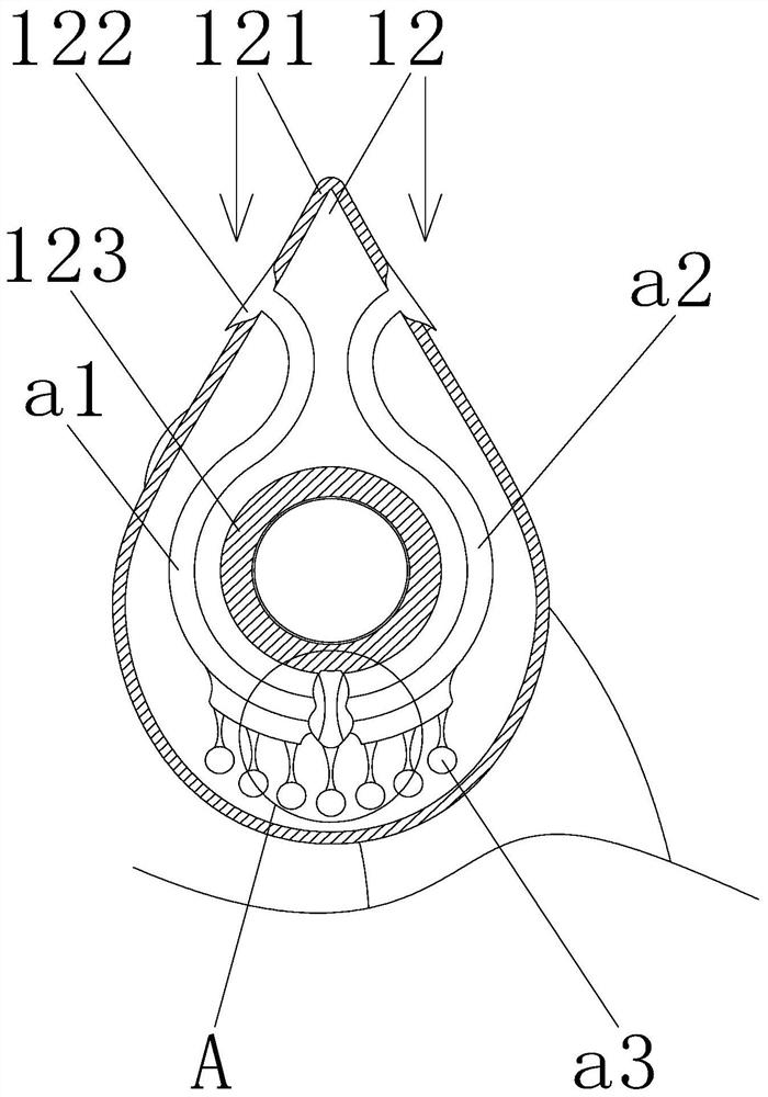 Self-cleaning device of pedestrian bridge handrail