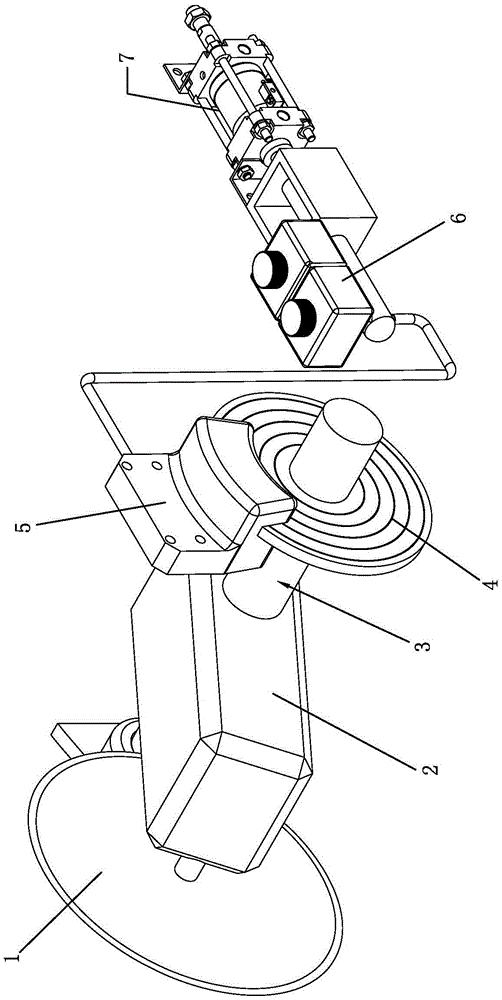 Tissue flail cutter brake system