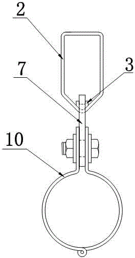 Heat-insulating hanging bracket device for refrigerant pipe and refrigerant pipe installation method thereof