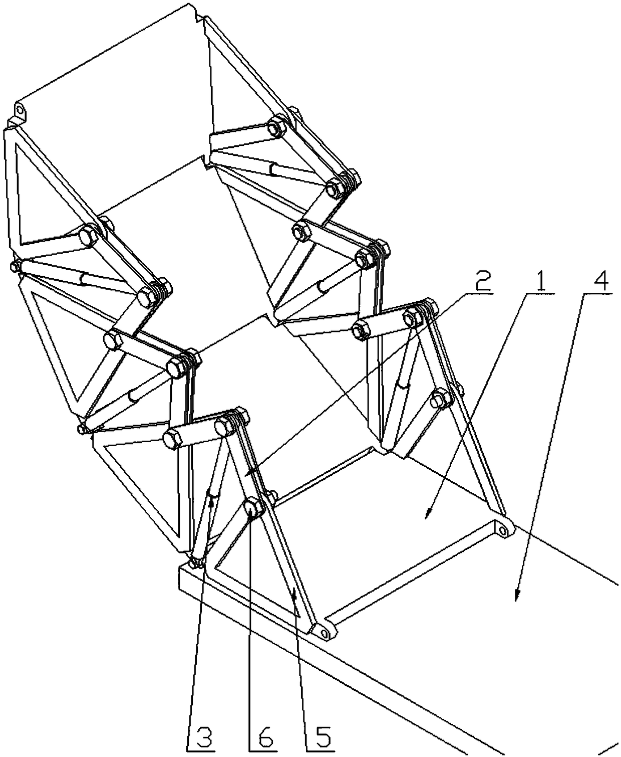 Foldable sightseeing platform