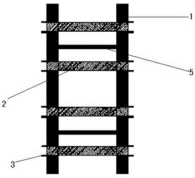 Sea sand concrete column provided with fiber cloth instead of stirrup