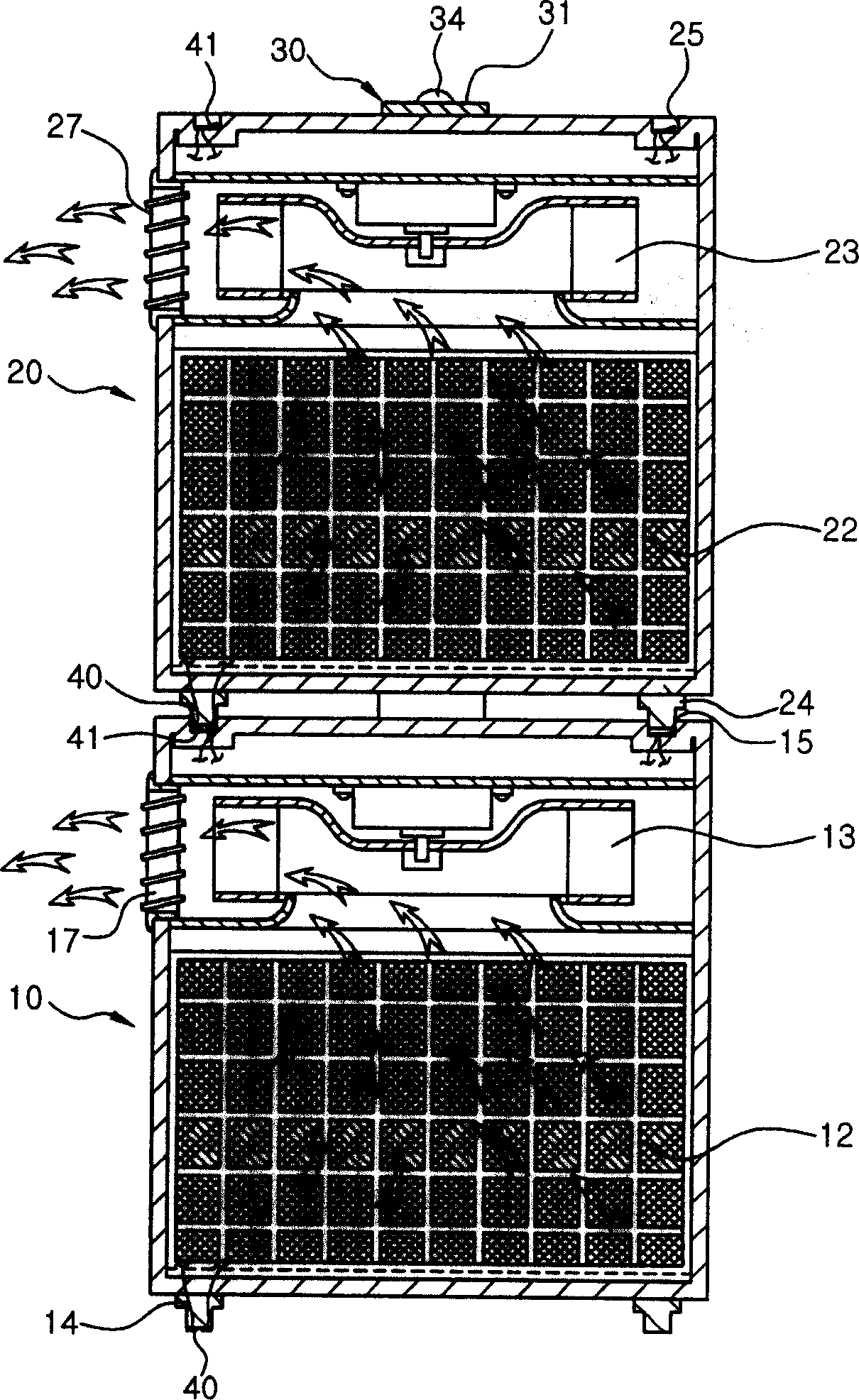 Module type air purifier