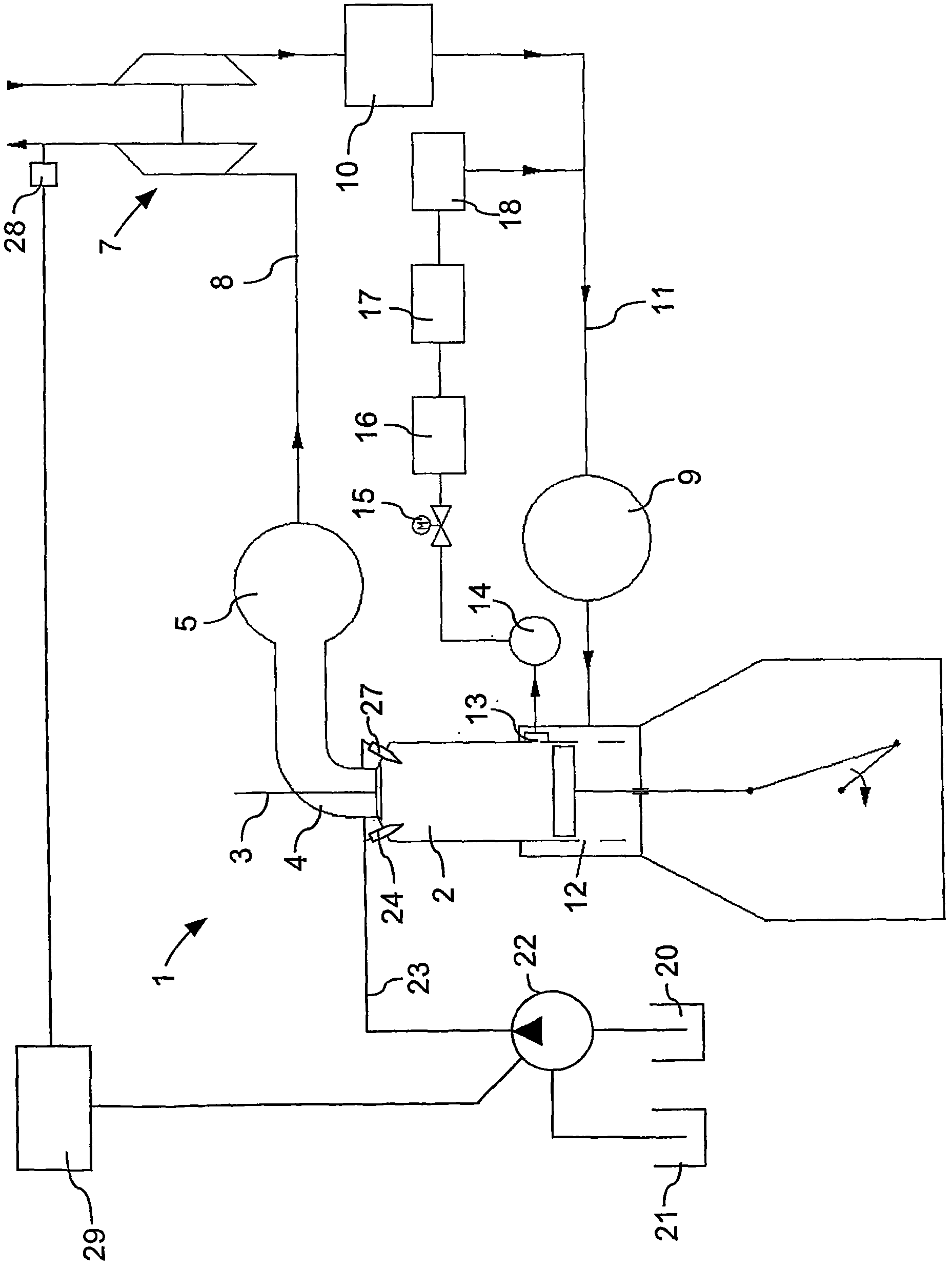 Large Turbocharged Two-Stroke Diesel Engine With Exhaust- Or Combustion Gas Recirculation And Method For Reducing NOx And Soot Emissions