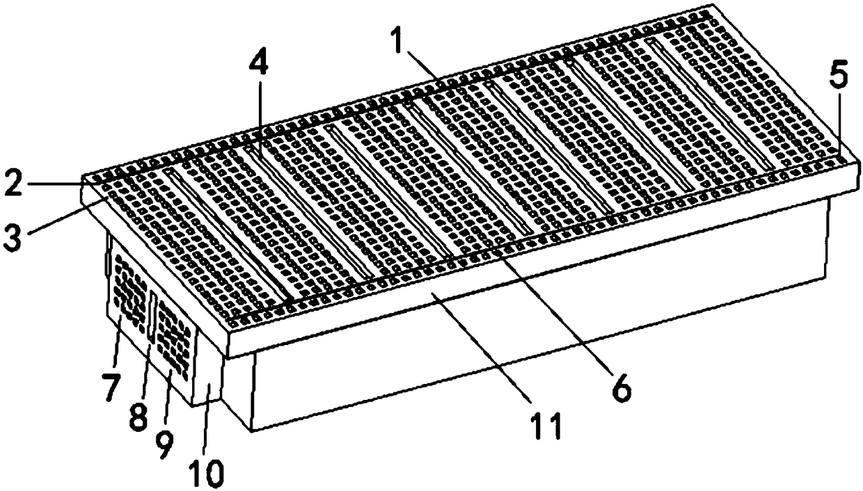 Breadboard corresponding to circuit schematic diagram and simple [-shaped breadboard jumper series