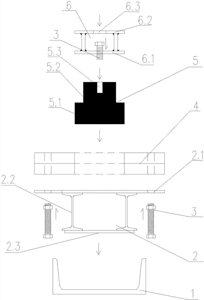 Prefabricated beam transverse movement and vertical falling device and beam falling method