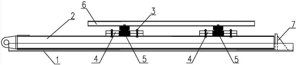 Prefabricated beam transverse movement and vertical falling device and beam falling method