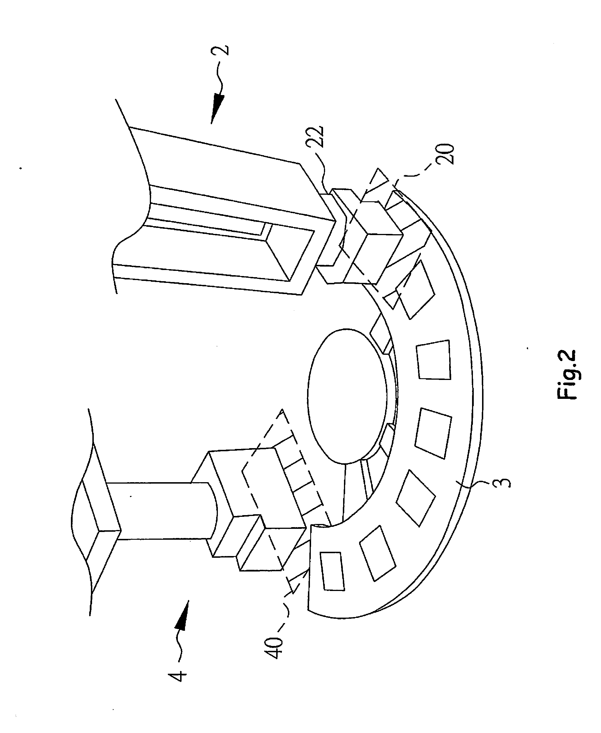 Test Apparatus with Sector Conveyance Device